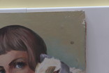 Портрет девочка с собачкой. Буцын. масло, холст, фото №4