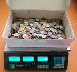 Много монет Украины копилка(потемневшие) 7,5+кг,только 25 50 и гривна, фото №3