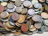 Много монет Украины копилка(потемневшие) 7,5+кг,только 25 50 и гривна, фото №4