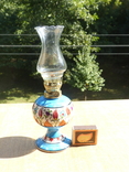 Керосиновая масляная лампа из германии . ручная работа 23,5 см, фото №6