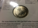 Америка 50 центов + значек атланта 1996 США 1995 год Олимпиада Атланта Баскетбол, фото №6
