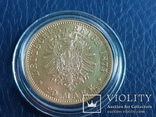 Золото 20 марок 1875 г. Пруссия, фото №8