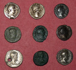 Монеты рима 9 шт, фото №2