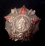 Орден Александра Невского, копия (серебро), фото №3