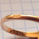 Серьги и кольцо с бриллиантами, золото 585, проба СССР., фото №9
