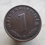  1 рейхспфеннинг 1937 (Е) г., фото №2