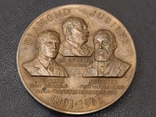 Настольная памятная медаль Ассоциация Нумизматов США 1891-1966 бронза, фото №5