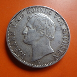 1 талер  1858 Саксония  серебро  (Т.1.7)~, фото №2
