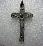 Оловянный большой крест. 18-19 век, фото №3