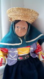  Кукла полностью фарфоровая в национальном Перу 22см Европа, фото №7