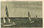Радянський Київ, Яхти на Дніпрі, 1954 рік, Киев СССР, фото №2