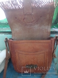 Винтажная сумка с бахрамой и тиснением, ручная работа, фото №6