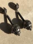 Серебряные серьги в этническом стиле, фото №7