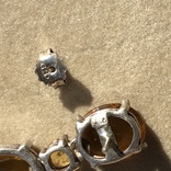 Серебряные серьги с цитринами, фото №11