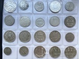 Колекція срібних монет 35 штук, фото №6