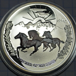 Монета"Тройка лошадей"Тираж 2000., фото №2