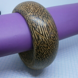 Широкий деревянный браслет, фото №2