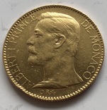 100 франков 1904 год Монако золото 32,22 грамма 900’, фото №6
