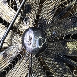 Объёмная серебряная брошь цветок, филигрань, 15 г, фото №7