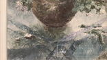 Картина в раме натюрморт Хризантемы,холст,масло, фото №5
