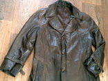 Divina(Leather boutique) - стильный кожаный плащ, фото №4