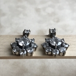 Серебряные серьги с камнями, фото №6