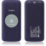 Батарея универсальная Vinga 10000 mAh Wireless QC3.0 PD soft touch purple (BTPB3510WLROP), фото №3