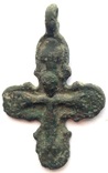 Крест КР криновидный двухсторонний с распятием (2235), фото №3