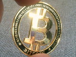 Золотой биткоин - сувенир, photo number 4
