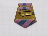 Латунная колодка с лентой к медали За освобождение Праги, фото №3