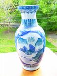 Большая ваза - Китайский фарфор 41см роспись, фото №2
