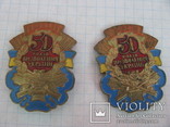 Два знака - 50-лет освобождения Украины - СССР - одним лотом., фото №2