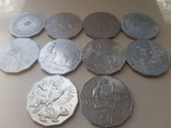 Австралия 10 монет по 50 центов Юбилейки без повторов., фото №2