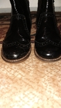 Ботинки NEXT типа лоферы, кожа, лак., фото №6