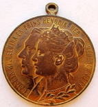 Нидерланды, медаль 1909 "Рождение королевы Юлианы", фото №3