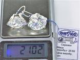 Серьги новые серебро 925 проба 20,82 грамма, фото №6