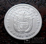 10 сентесимо Панама 1904 состояние XF серебро, фото №3