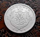 1 лея Румыния 1894 серебро, фото №3