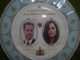 Декоративная тарелка "Бракосочетание принца Вильяма и Кет Миддлетон" Англия клеймо, фото №3