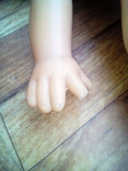 Давняя пластмассовая кукла на резинках паричковая.  53 см., фото №6