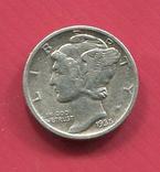 США 10 центов (дайм) 1935 Меркури, фото №2