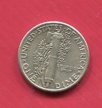 США 10 центов (дайм) 1944 Меркури, фото №3