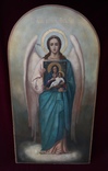 Икона Архангел Михаил с образом БМ Козельщанская 1м.8см.*55 см., фото №2