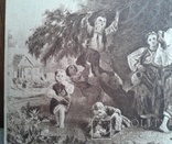 Почтовая карточка Соколов И.И. Сбор вишни в помещичьем саду, фото №3