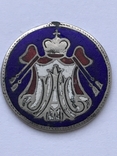 Жетон в память коронации Александра 3 1883 года серебро, эмаль, фото №2