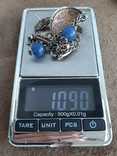 Серебряные серьги (серебро 800 пр, вес 10,9 гр), фото №8