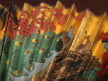 Декоративный - коллекционный веер - Павлины - бумага,дерево,роспись., фото №4
