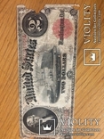  1917 год. Большые старые 2 $ доллара США Two USA Dollars big size, фото №7