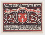 25 пфеннингов,Германия,Lippfpringe,28 мая 1921 года, фото №3
