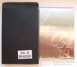 Футляр для банковских, дисконтных карт. Полированная нержавеющая сталь. "Звезда", фото №2